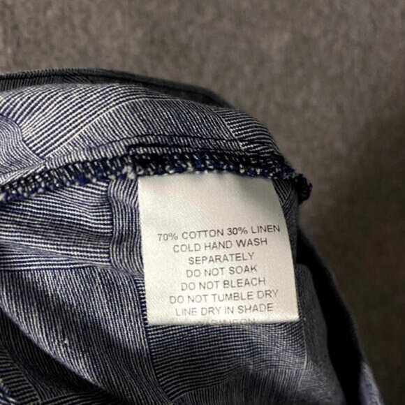 Alpha60 Women's Size XXS Blue High Rise Straight Leg Cropped Lagenlook Pants - Picture 7 of 10